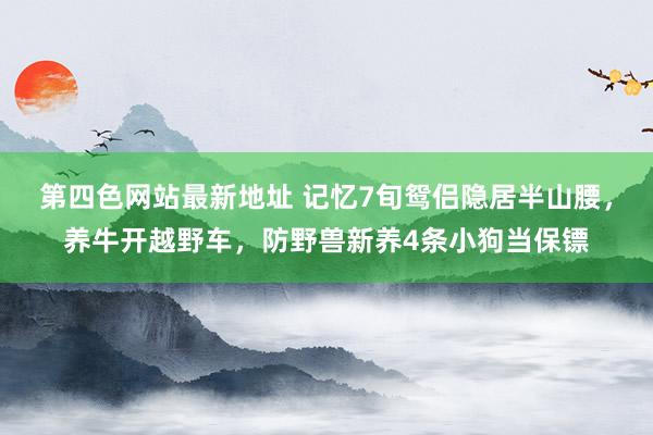 第四色网站最新地址 记忆7旬鸳侣隐居半山腰，养牛开越野车，防野兽新养4条小狗当保镖