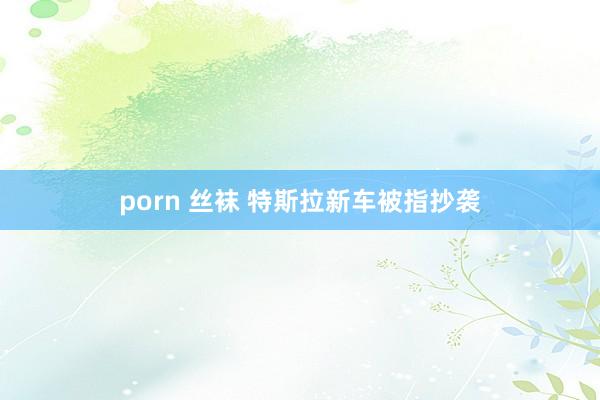 porn 丝袜 特斯拉新车被指抄袭