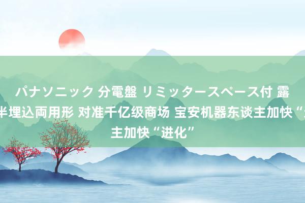 パナソニック 分電盤 リミッタースペース付 露出・半埋込両用形 对准千亿级商场 宝安机器东谈主加快“进化”