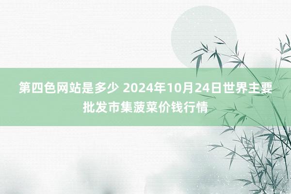 第四色网站是多少 2024年10月24日世界主要批发市集菠菜价钱行情