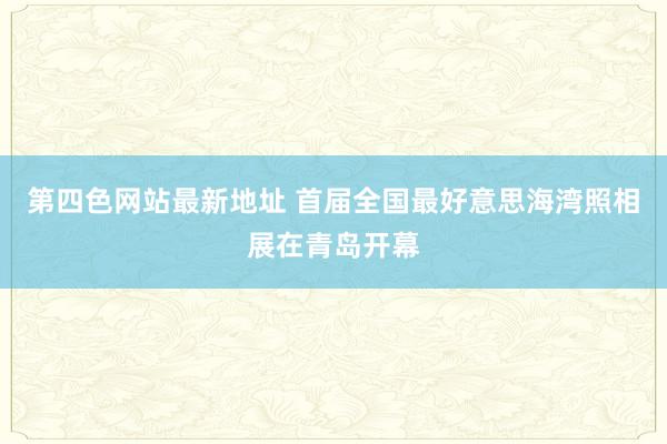 第四色网站最新地址 首届全国最好意思海湾照相展在青岛开幕