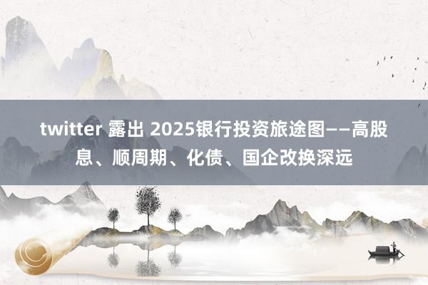 twitter 露出 2025银行投资旅途图——高股息、顺周期、化债、国企改换深远