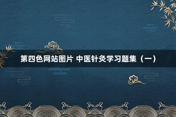 第四色网站图片 中医针灸学习题集（一）