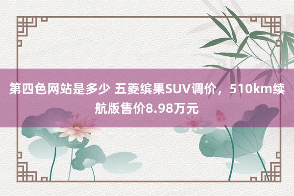 第四色网站是多少 五菱缤果SUV调价，510km续航版售价8.98万元