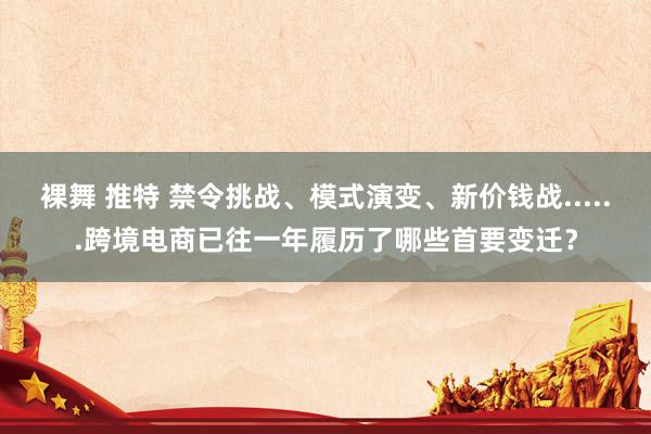 裸舞 推特 禁令挑战、模式演变、新价钱战......跨境电商已往一年履历了哪些首要变迁？